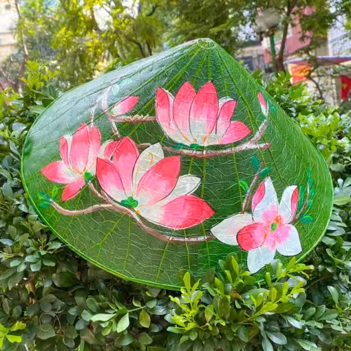Nón lá Sen Huế họa tiết Sen hồng